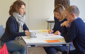 Kleingruppenarbeit beim 15. Netzwerktreffen. Stadt Oldenburg