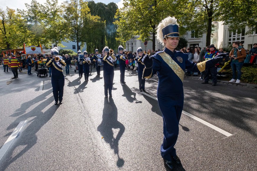 Spielmannszug beim Festumzug. Foto: Sascha Stüber