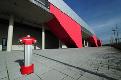 Hydrant an der großen EWE-Arena. Foto: Hans-Jürgen Zietz
