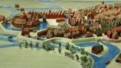 Modell der Stadt um 1650. Quelle: Stadtmuseum Modell der Stadt um 1650. Quelle: Stadtmuseum