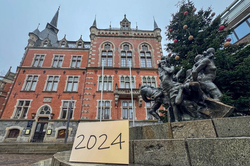 Was ist im Jahr 2024 im Alten Rathaus und anderswo in der Stadt passiert? Der Rückblick der Stadtverwaltung gibt einen Überblick. Foto: Sascha Stüber