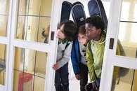 Gitarristenblicke ins neue Gebäude. Foto: Bernhard Weber-Meinardus Gitarristenblicke ins neue Gebäude. Foto: Bernhard Weber-Meinardus