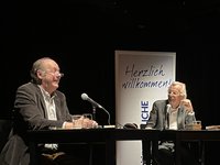 Klaus Modick und Bernd Eilert. Foto: Literaturhaus Oldenburg