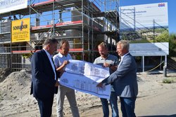 Im Quartier Helleheide war 2022 rege Bautätigkeit zu verzeichnen. Am 25. August hatten Stadt Oldenburg und GSG auch offiziell den Baustart für das innovative neue Quartier gefeiert. Foto: Stadt Oldenburg