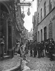 Blick in die Baumgartenstraße. Quelle: Stadtmuseum