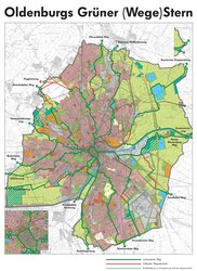 Oldenburgs Grüner Wegestern. Grafik: Stadt Oldenburg