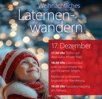 Plakat Laternenwander. Copyright: OSV