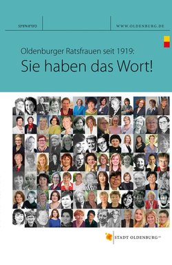 Cover des Buches mit Portraits der Ratsfrauen. Grafik: Stadt Oldenburg