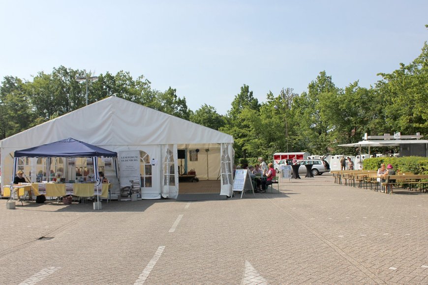 Der Festplatz mit dem Festzelt. Foto: Stadt Oldenburg