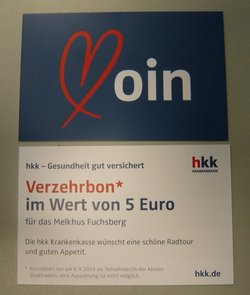 Verzehrbon der hkk Krankenkasse. Foto: Stadt Oldenburg