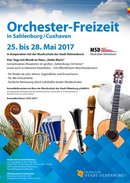 Plakat Orchesterfreizeit Sahlenburg. Gestaltung: RamschDesign