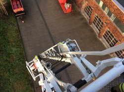 Blick von einem Leiterwagen auf das Gelände der Feuerwache Ibo-Koch-Straße. Foto: Stadt Oldenburg