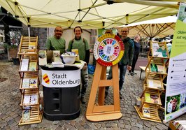 Infostand auf dem Bauernmarkt. Foto: Ernährungsrat Oldenburg