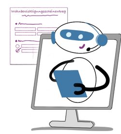 Karikatur eines Chatbots. Foto: OFFIS Karikatur eines Chatbots. Foto: OFFIS