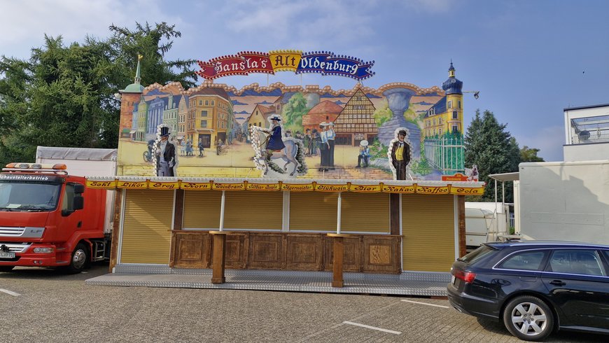 Der Aufbau vom Alt Oldenburg am 19. September 2024. Foto: Stadt Oldenburg