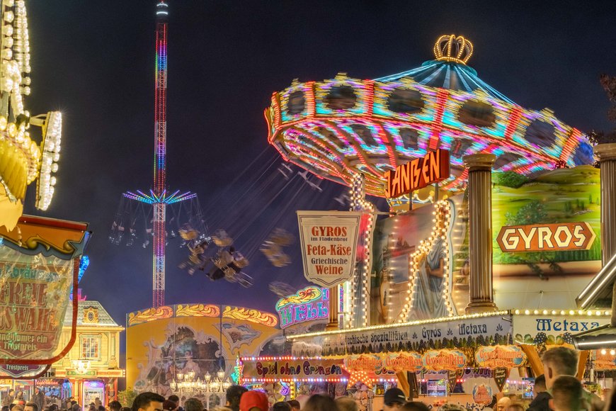 Sascha Stüber Nordic Tower und Wellenflug auf dem Kramermarkt 2024. Foto: Sascha Stüber