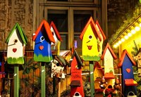 Phantasievolle Vogelhäuser auf dem Oldenburger Lamberti-Markt