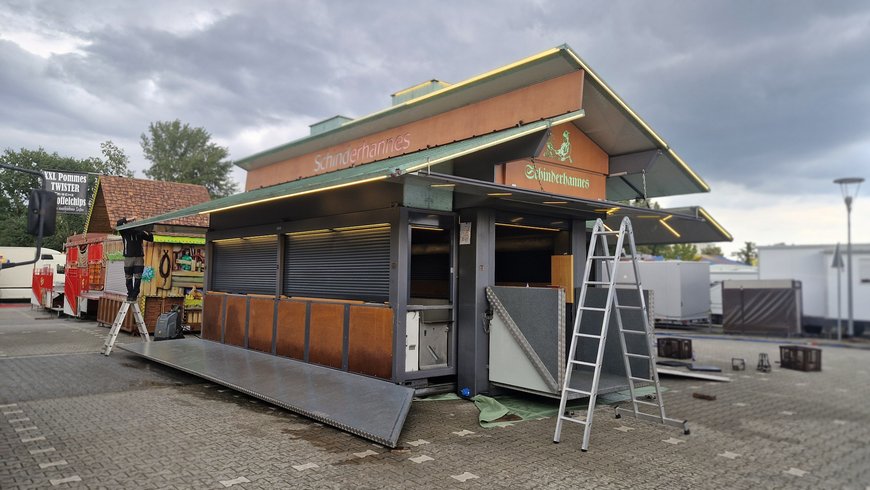 Der Aufbau vom Schinderhannes am 24. September 2024. Foto: Stadt Oldenburg