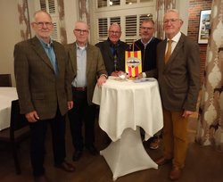 Der Vorstand des Freundeskreises (von links): Fritz Engels, Ralph M. Schmuhl, Gerhard Tresbach, Carsten Chudalla, Gerhard Kindl. Foto: Freundeskreis