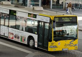 VWG Bus am ZOB. Foto: Duddek