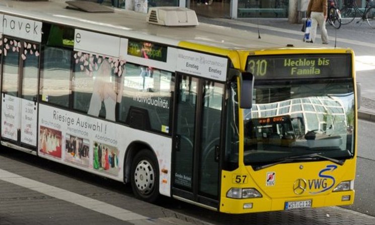 VWG Bus am ZOB. Foto: Duddek