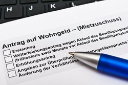 Ein Antragsformular für Wohngeld. Foto: Stockfotos-MG/AdobeStock