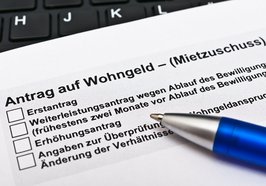 Ein Antragsformular für Wohngeld. Foto: Stockfotos-MG/AdobeStock