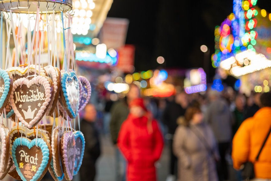 Lebkuchenherzen auf dem Kramermarkt 2024. Foto: Sascha  Stüber