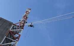 Die Höhenretter aus Oldenburg zeigten ihr Können an vier verschiedenen Stationen. Foto: Feuerwehr Oldenburg