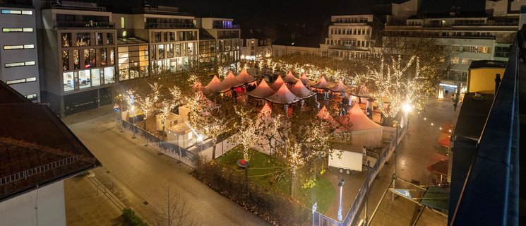 Blick auf den Weihnachtszauber von oben. Foto: Sascha Stüber