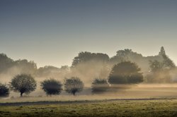 Frühherbstlicher Morgen über der Hunteniederung in Oldenburg. Foto: Hans-Jürgen Zietz