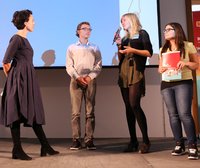 Jugendjury mit Moderatorin Andrea Thilo (l.).Simone Ahrend_SAH_PHOTO