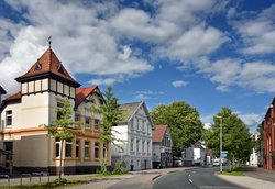 Haus mit Turm an der Donnerschweer Straße. Foto: Hans-Jürgen Zietz