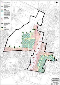 Städtebauliche Missstände Käthe-Kollwitz-Straße/Hoffkamp. Plan: Stadt Oldenburg