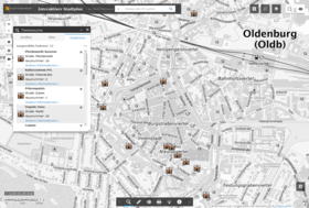 Screenshot aus dem Interaktiven Stadtplan der Stadt Oldenburg. Foto: Stadt Oldenburg