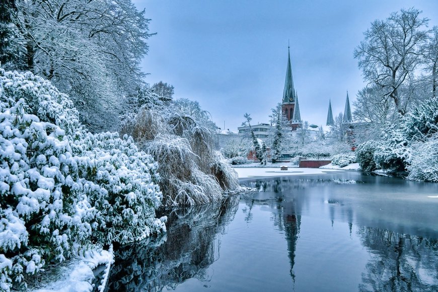 Hans-Jürgen Zietz Winter im Oldenburger Schlossgarten. Foto: Hans-Jürgen Zietz