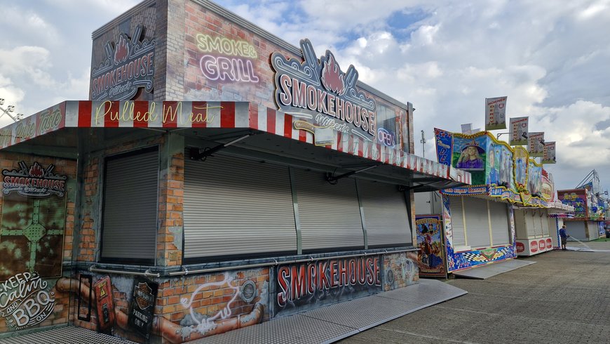 Der Aufbau vom Smokehouse am 24. September 2024. Foto: Stadt Oldenburg