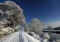 Winterlandschaft an der Hunte