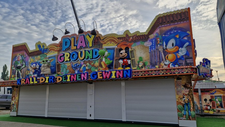 Der Aufbau vom Spielgeschäft "Playground" am 23. September 2024. Foto: Stadt Oldenburg