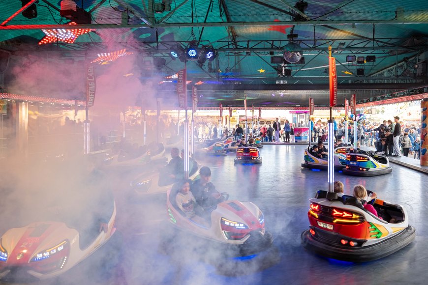 Sascha Stüber Ein Autoscooter auf dem Kramermarkt 2024. Foto: Sascha Stüber