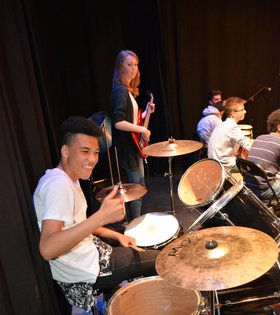 Junge Musiker der Oberschule Osternburg. Sabine Bley