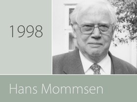 Preisträger Prof. Dr. Hans Mommsen. Foto: Ilse Rosemeyer.