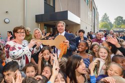 Einweihung Neuer Gebauedeteil Grundschule Kreyenbrück 2016. Foto: Thorsten Helmerichs