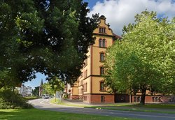 Landesbibliothek und Gertrudenkapelle. Foto: Hans-Jürgen Zietz