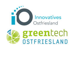 Logo Innovatives Ostfriesland und greentech Ostfriesland. Quelle: Hochschule Emden/Leer