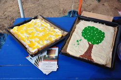 Selbstgebackener Kuchen mit Baum-Motiv. Foto: Stadt Oldenburg