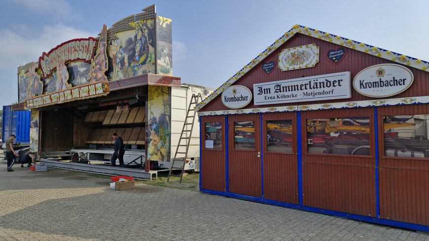 Der Aufbau vom Im Ammerländer und Bogenschießen am 19. September 2024. Foto: Stadt Oldenburg