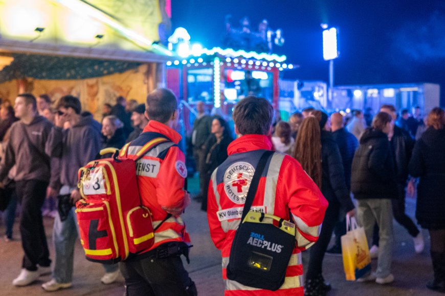 Sascha Stüber Der Rettungsdienst auf dem Kramermarkt 2024. Foto: Sascha Stüber