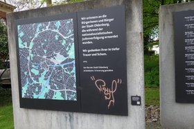 Die Gedenkwand in der Peterstraße. Foto: Stadt Oldenburg