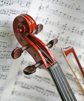 Violin and sheet of music. Picture: Rainer Sturm/Pixelio.de